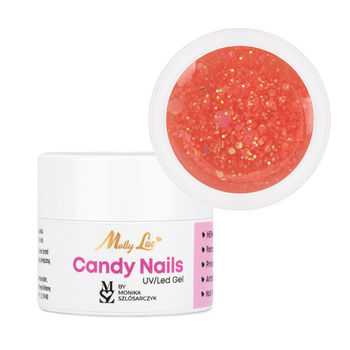 Żel do zdobień Candy Nails Candy Peach by Monika Szlósarczyk MollyLac HEMA/Di-HEMA Free 5g