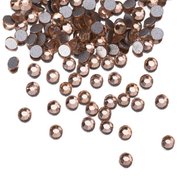 Cyrkonie do paznokci szklane SS3 Light Peach ok.50 szt.