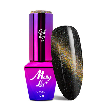 Magnetyczny lakier hybrydowy z efektem kociego oka Cat Eye Flashing Magic MollyLac 10g Nr 157