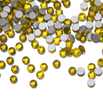 Cyrkonie do paznokci szklane SS3 Citrine ok.50 szt.