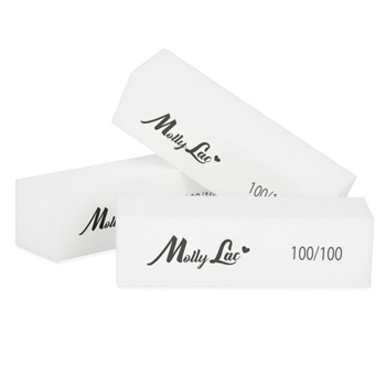 Bloczek blok polerski MollyLac 100/100 Premium biały 1 szt