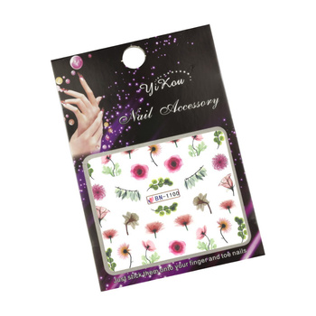 Naklejki wodne do paznokci kwiaty BN-1100