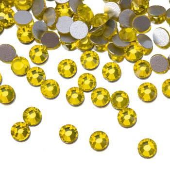 Cyrkonie do paznokci szklane SS10 Citrine ok.50 szt.