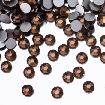 Cyrkonie do paznokci szklane SS10 Smoked topaz ok.50 szt.