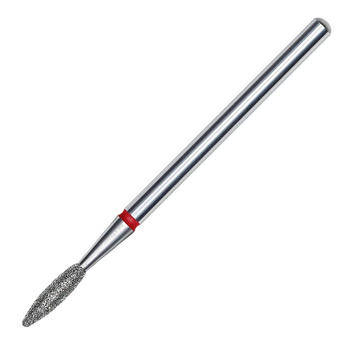 Frez diamentowy płomyk czerwony Staleks Expert 2,1/8mm