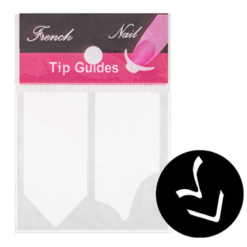 Samoprzylepne paski naklejki do french manicure Nr 03 ok. 25szt