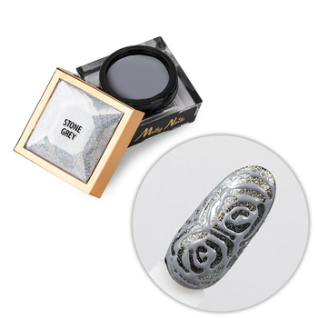 Creative Flow Color Gel  - kreatywny NailArt żel do efektu topniejących, miękkich wzorów Molly Nails Stone Grey HEMA/Di-HEMA free 5 g