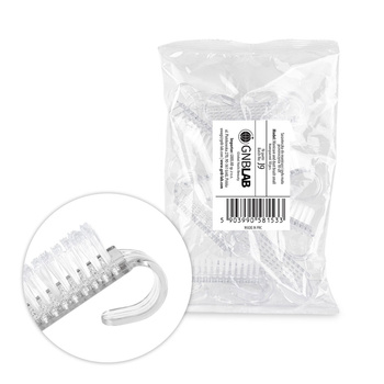 Szczoteczka do manicure i pyłu mała przezroczysta 10szt