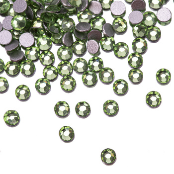 Cyrkonie do paznokci szklane SS5 Peridot ok.50 szt