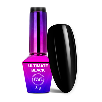Lakier hybrydowy Molly Nails Ultimate Black HEMA/Di-HEMA free 8g