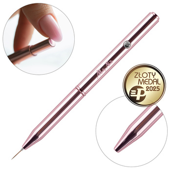 Pędzelek do zdobień automatyczny Liner long Pro Art rose gold Molly Nails 11 mm