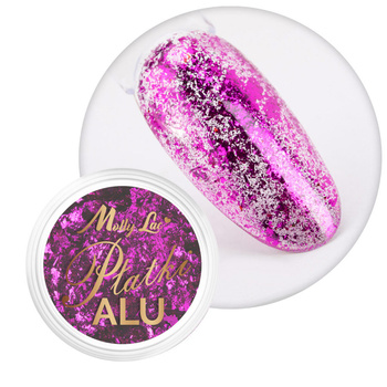 Pyłek do paznokci metaliczne MollyLac Płatki Alu 0,2 g Nr 16