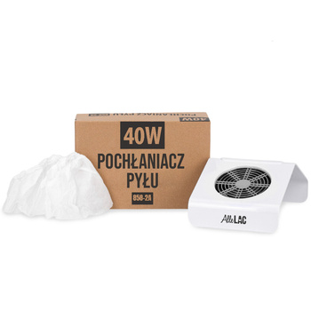 Workowy pochłaniacz do pyłu 1-wiatrakowy 40W AlleLac biały 858-2A
