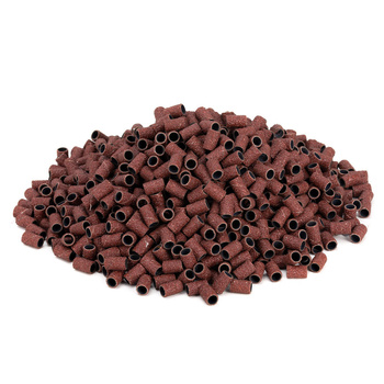 Kapturki do manicure i pedicure mandrele nakładki ścierne cylinder 6mm gradacja 60 brązowe 1000 szt.