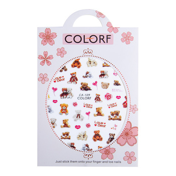 Naklejki do paznokci cienkie samoprzylepne walentynkowe CA-109