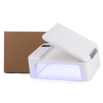 Lampa do paznokci z podpórką UV/LED 168W No Name do lakierów hybrydowych żeli i akrylożeli biała Z22