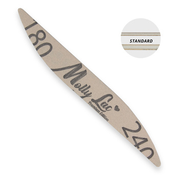 Pilnik do paznokci bezpieczny pakiet łódka fala elipsa MollyLac 180/240 Standard