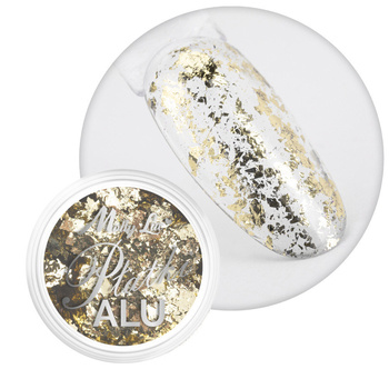 Pyłek do paznokci metaliczne MollyLac Płatki Alu 0,2 g Nr 12