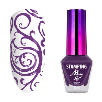 Lakier do stempli i stampingu MollyLac fioletowy 10ml Nr 7