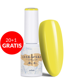 20+1gratis Lakier hybrydowy LED/UV Gel Polish Molly Nails @Bouquet by Laskovska Sunflower HEMA/Di-HEMA Free 7g