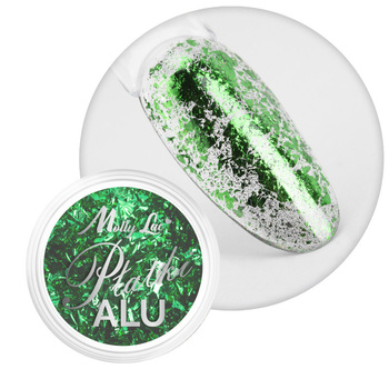 Pyłek do paznokci metaliczne MollyLac Płatki Alu 0,2 g Nr 13