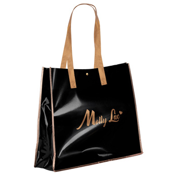 Torba lunchowa czarno-złota XL MollyLac