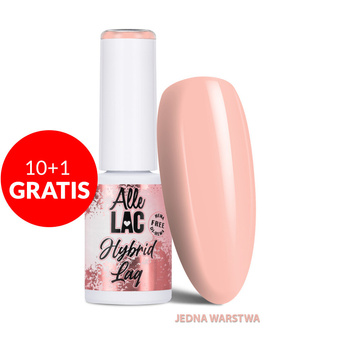 10+1gratis Lakier hybrydowy LED/UV Gel Polish Nudes N14 Peach Veil AlleLac HEMA/Di-HEMA Free 6g