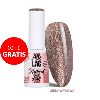 10+1gratis Lakier hybrydowy LED/UV Gel Polish Browns B5 Rose Glitter AlleLac HEMA/Di-HEMA Free 6g