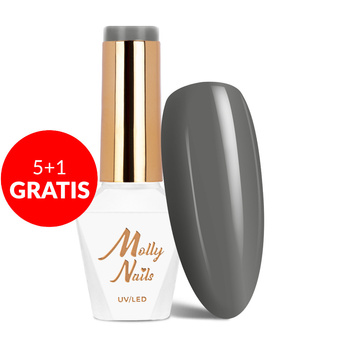 5+1gratis Lakier hybrydowy Molly Nails Pure Nature Silence HEMA/Di-HEMA Free 8g Nr 100