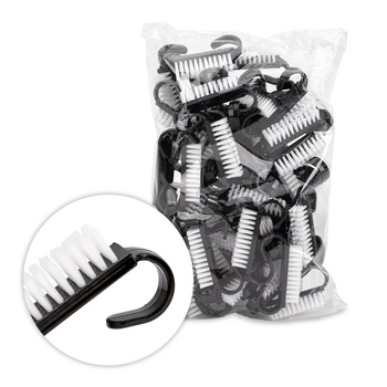 Szczoteczka do manicure i pyłu mała czarna 50szt