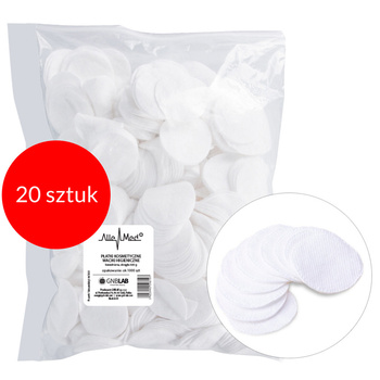 20sztuk Płatki kosmetyczne waciki higieniczne bawełniane okrągłe 500 g ok.1000 sztuk