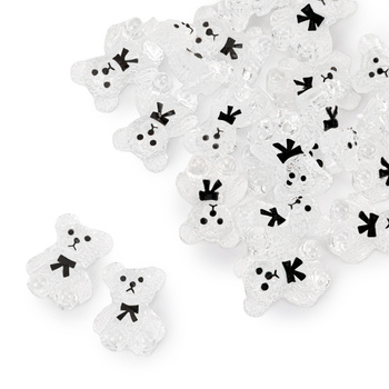 Ozdoby do paznokci misie 3D Molly Nails clear 20 szt