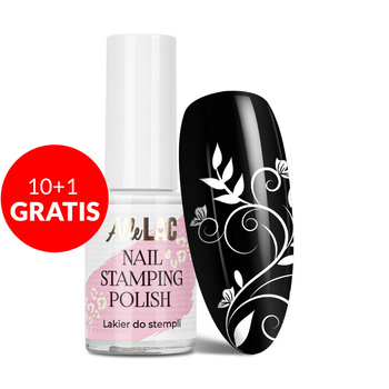 10+1gratis Lakier do stempli i stampingu AlleLac Nail Stamping Polish biały white 7ml