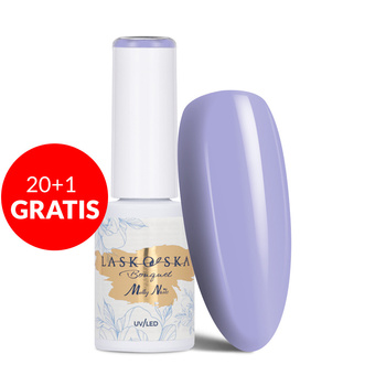 20+1gratis Lakier hybrydowy LED/UV Gel Polish Molly Nails @Bouquet by Laskovska Lavender HEMA/Di-HEMA Free 7g