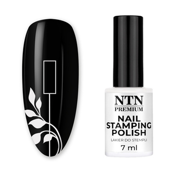 Lakier do stempli i blaszek NTN Premium biały 7ml Nr 58