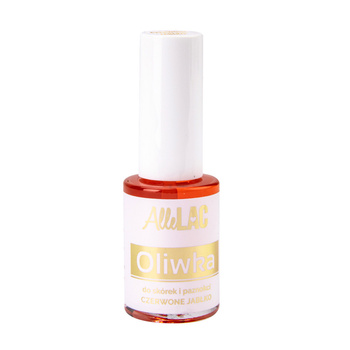 Oliwka do skórek i paznokci z pędzelkiem AlleLac o zapachu czerwonego jabłka 7ml