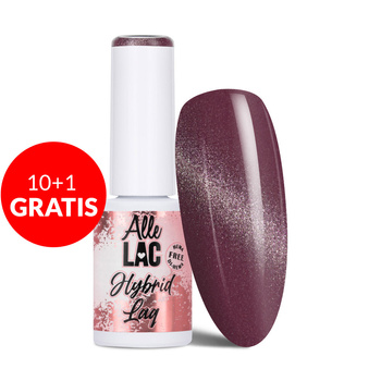 10+1gratis Lakier hybrydowy LED/UV Gel Polish Cat Eye CAT 3 Dark Cherry AlleLac HEMA/Di-HEMA Free 6g