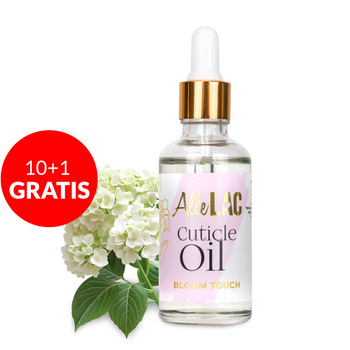 10+1gratis Oliwka do skórek z zakraplaczem AlleLac o zapachu Bloom Touch 50 ml
