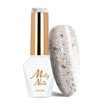 Lakier hybrydowy Molly Nails Queens Of Life Glam Diamond HEMA/Di-HEMA Free 8g Nr 34