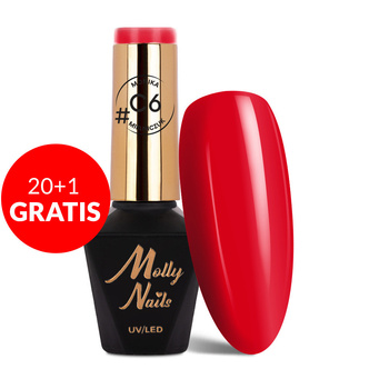 20+1gratis Lakier hybrydowy Molly Nails Classic by Monika Mielniczuk HEMA/Di-HEMA free 8g Nr C6