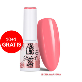 10+1gratis Lakier hybrydowy LED/UV Gel Polish Pinks Salmon AlleLac HEMA/Di-HEMA Free 6g