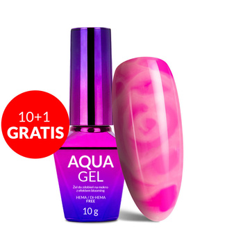 10+1gratis Aqua Gel żel do zdobień na mokro, efekt blooming Molly Nails HEMA/Di-HEMA free 10g