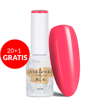 20+1gratis Lakier hybrydowy LED/UV Gel Polish Molly Nails @Bouquet by Laskovska Pomponella HEMA/Di-HEMA Free 7g
