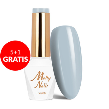 5+1gratis Lakier hybrydowy Molly Nails Pure Nature Summer Breeze HEMA/Di-HEMA Free 8g Nr 104