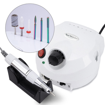 Frezarka do paznokci 65W No Name do manicure pedicure biała DM202 35 000 obrotów