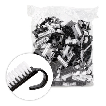 Szczoteczka do manicure i pyłu mała czarna 100szt