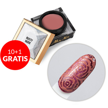 10+1gratis Creative Flow Color Gel  - kreatywny NailArt żel do efektu topniejących, miękkich wzorów Molly Nails Rusty Nude HEMA/Di-HEMA free 5 g