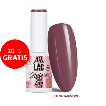 10+1gratis Lakier hybrydowy LED/UV Gel Polish Browns B6 Dusty Rose AlleLac HEMA/Di-HEMA Free 6g