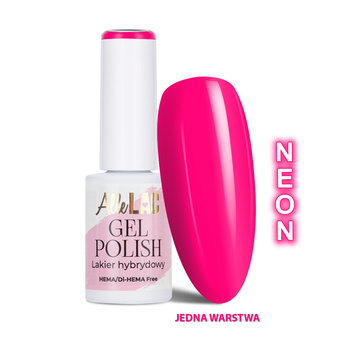 Lakier hybrydowy LED/UV Gel Polish Pinks PI12 Neon AlleLac HEMA/Di-HEMA Free 6g