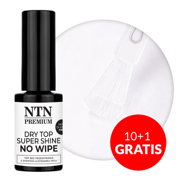 10+1gratis DRY TOP SUPER SHINE top no wipe NTN Premium HEMA/Di-HEMA Free Clear 5 g